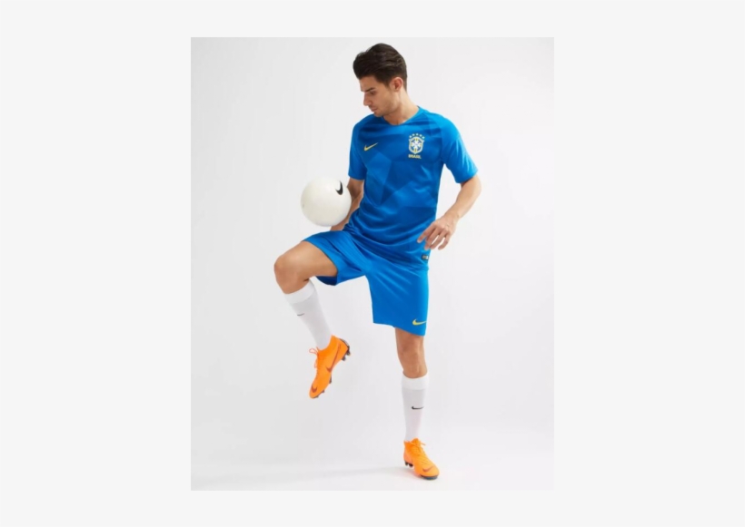 2018 World Cup Brazil Away Jersey Shirt - Brazil 2018 World Cup Kit, transparent png download