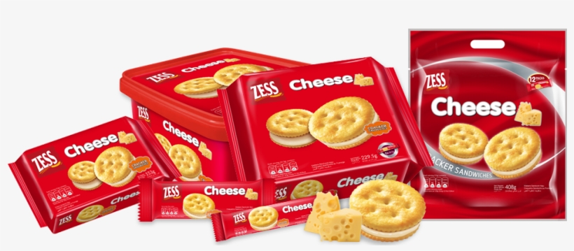 Zess Cracker Sandwiches Cheese - Zess Biscuit, transparent png download