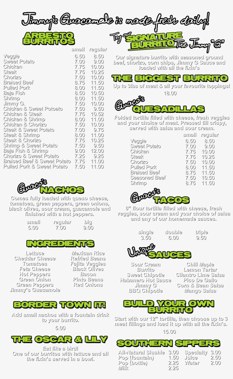 Full Menu - Menu, transparent png download