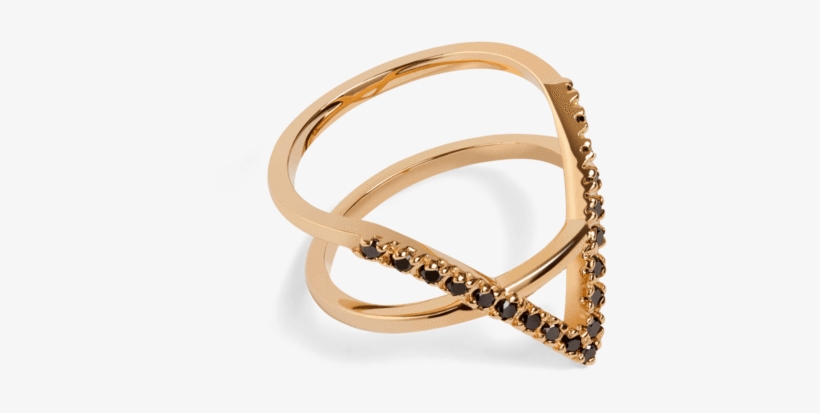Icon Ring With Black Diamonds Aurate New York - Ring, transparent png download