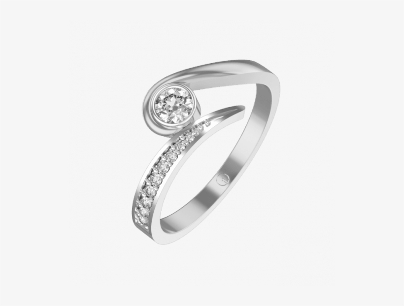 15 Ct Imperial Icon Solitaire Engagement Ring In White - Engagement Ring, transparent png download
