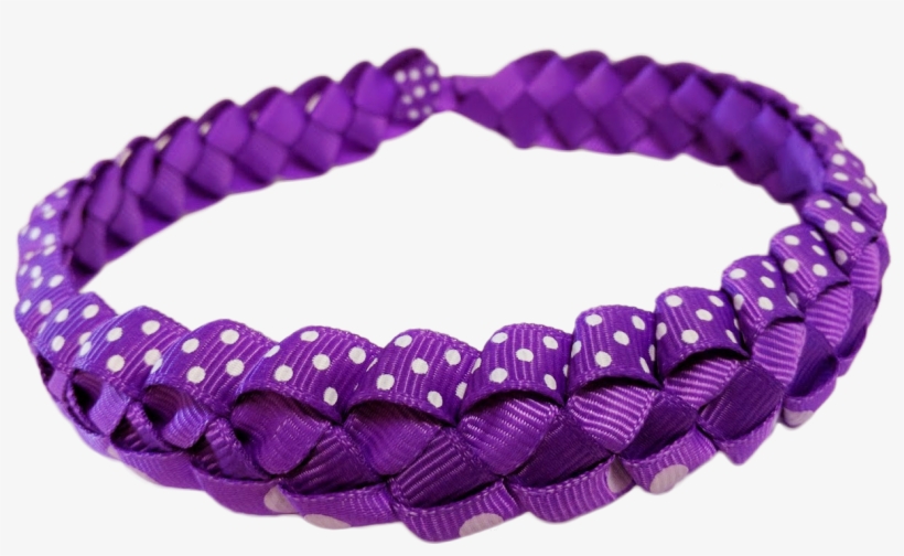 Small > Purple Big & Small Dots Lei Headband - Bracelet, transparent png download