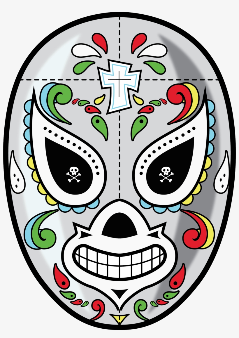 Rubtox Art Avaible In Redbubble - El Santo En Dia De Muertos, transparent png download