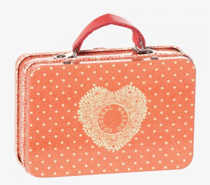 Metal Suitcase Orange Small Dots - Maileg Little Tin Suitcase - Little Dots, transparent png download