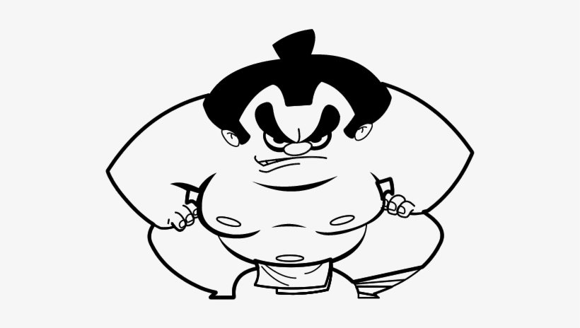 Luchador De Sumo Para Colorear, transparent png download