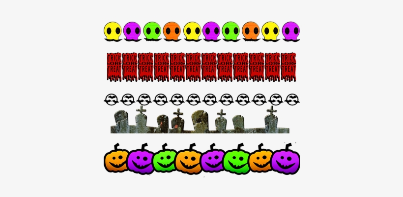 Halloween Borders, Trick Or Treat, Bats - Halloween, transparent png download