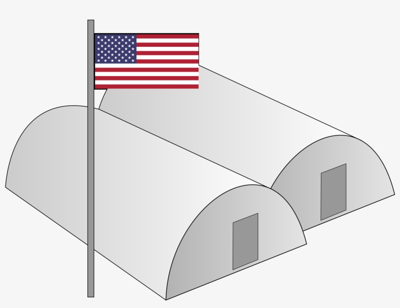 Camp Clipart Military - Barracks Clipart, transparent png download