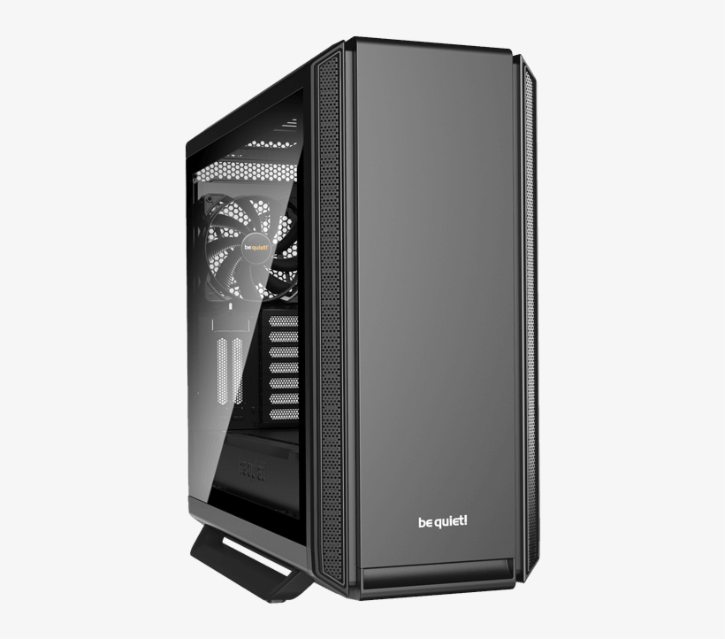 Silent Base 801 Tempered Glass, No Psu, E-atx, Black, - Quiet Silent Base 801, transparent png download