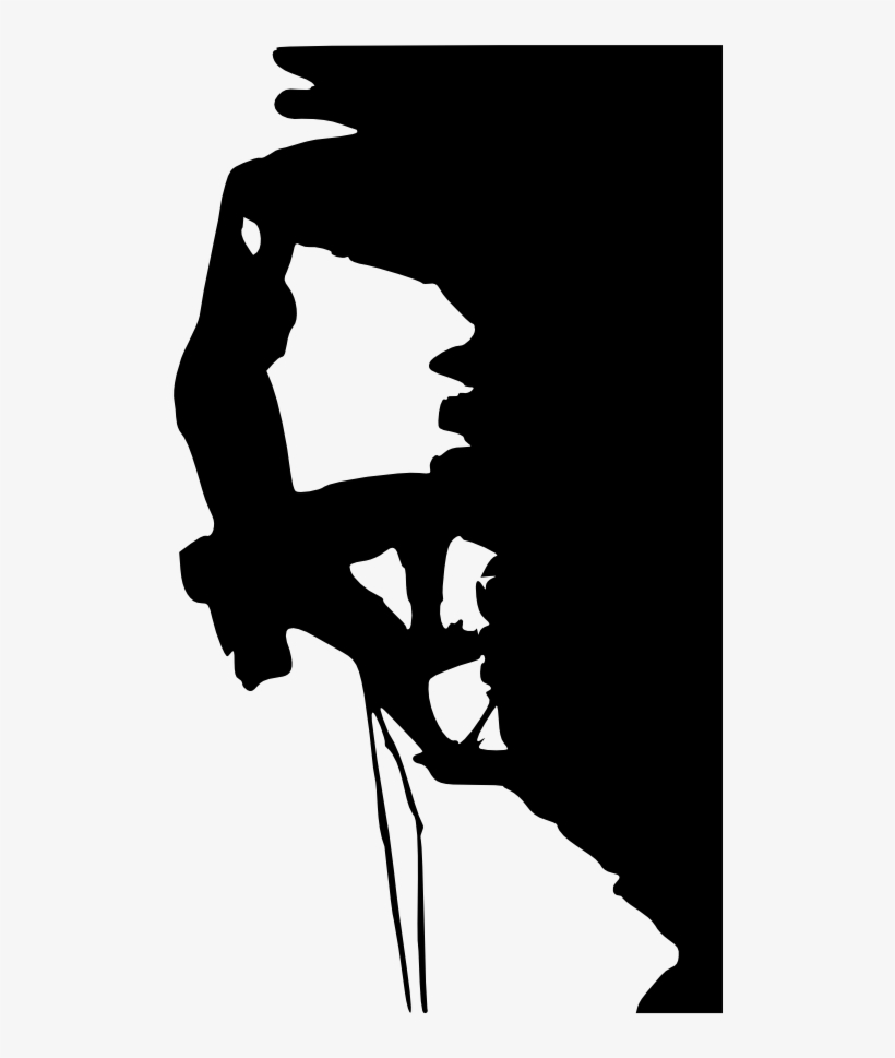 Person Rock Climbing Silhouette-2 - Rock Climbing Clipart Png, transparent png download