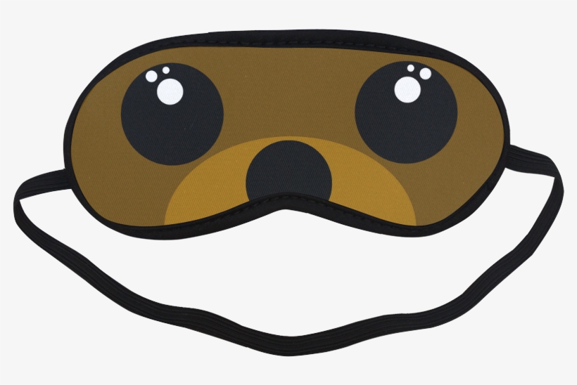 Kawaii Brown Bear Sleeping Mask - Blindfold, transparent png download