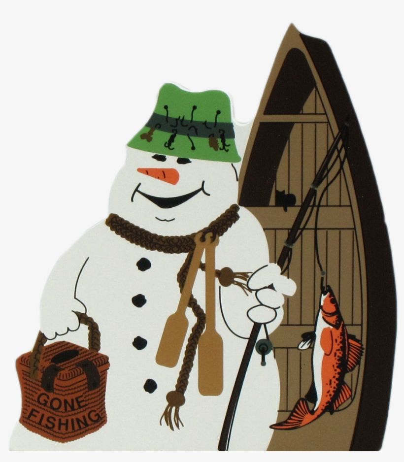 Fishing Snowman, transparent png download