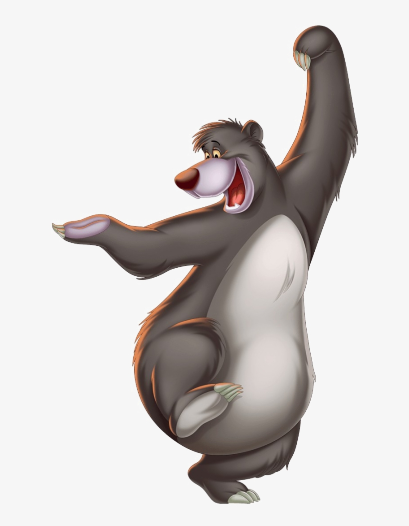 Jungle Book Png Transparent Image - Jungle Book Characters Baloo, transparent png download