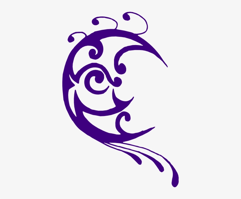 Moon Clip Art - Purple Moon Clip Art, transparent png download