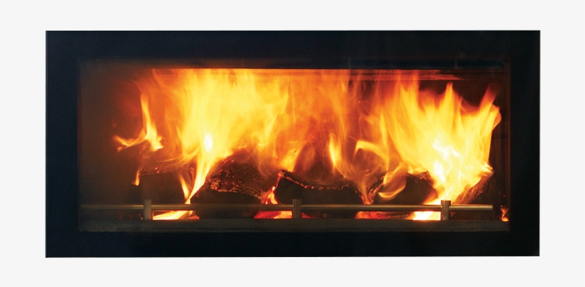 Wood Fire Firebed - Fireplace, transparent png download