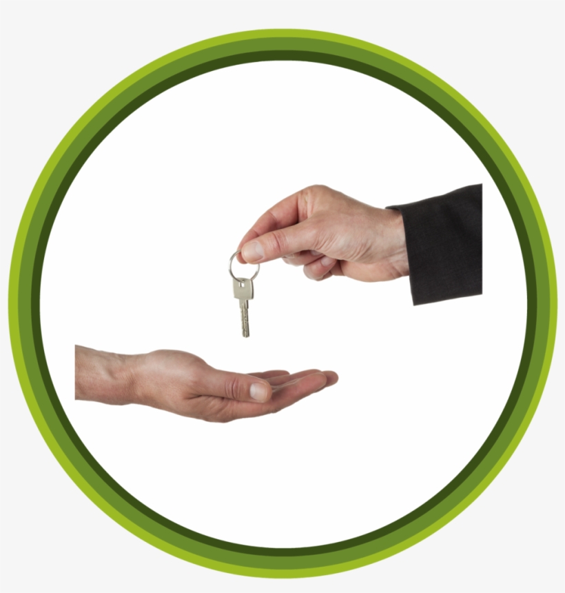 Circles Handing Keys2 - Handing Out Hand, transparent png download