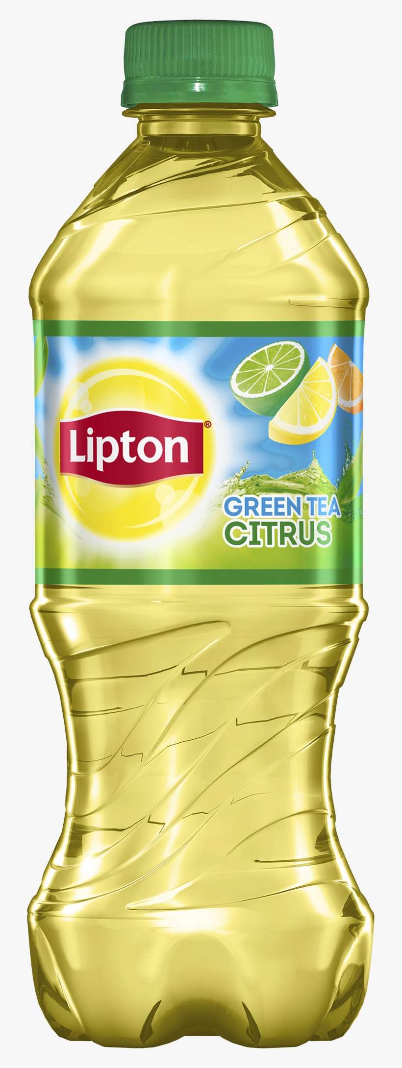 Lipton Green Tea Citrus - Lipton Iced Tea Bottle, transparent png download