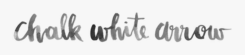 Chalk White Arrow - Calligraphy, transparent png download