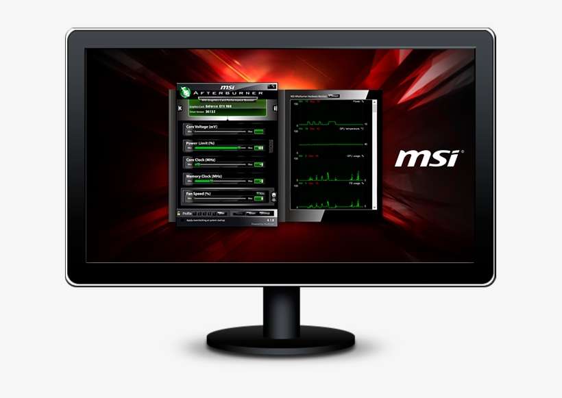 Msi Afterburner Overclocking Tools Foreground - Gtx 580 Msi Afterburner, transparent png download