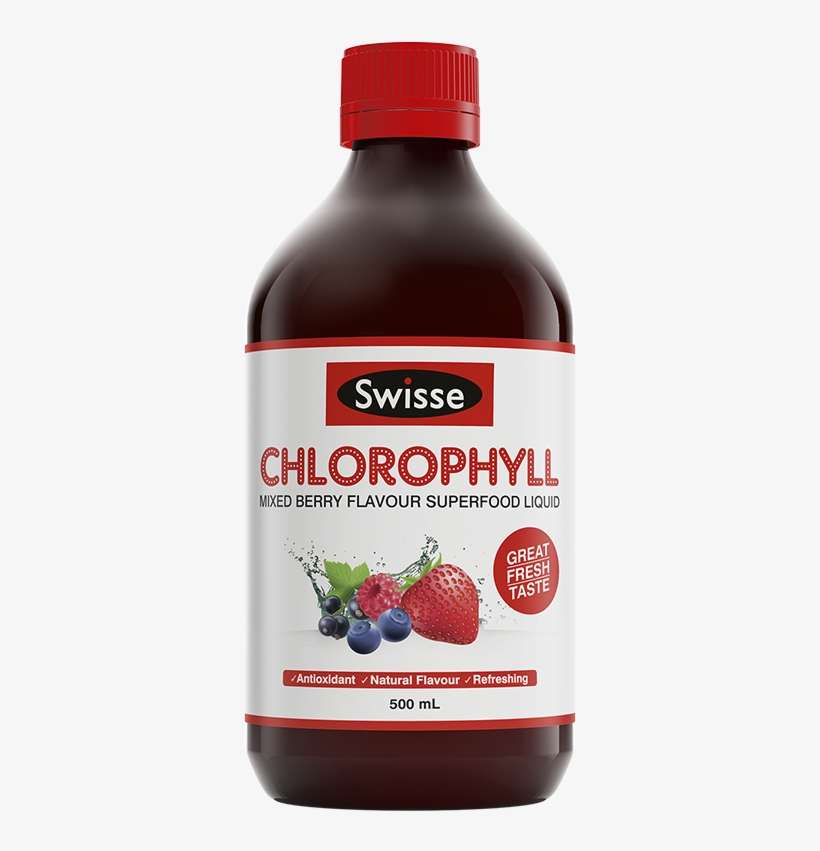 Swisse Chlorophyll Mixed Berry Flavour Superfood Liquid - Swisse Chlorophyll Mixed Berry 500ml, transparent png download