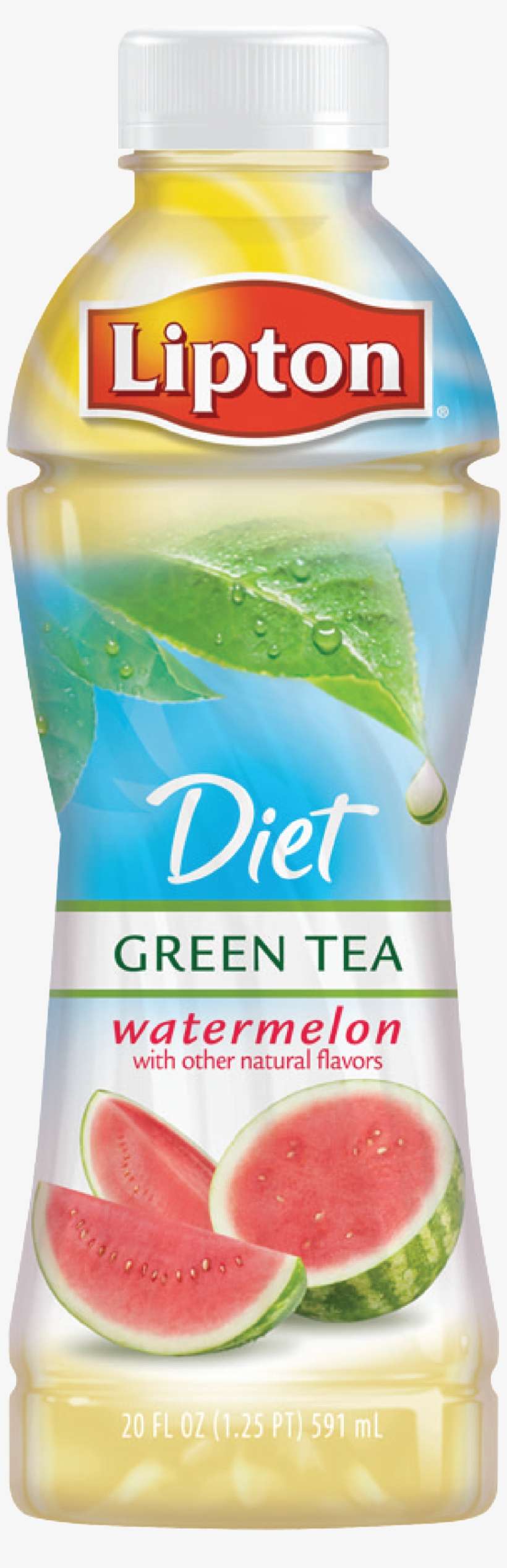 Lipton Natural Diet Green Tea Watermelon - 100% Natural Orange Pekoe Cut Black Tea, transparent png download