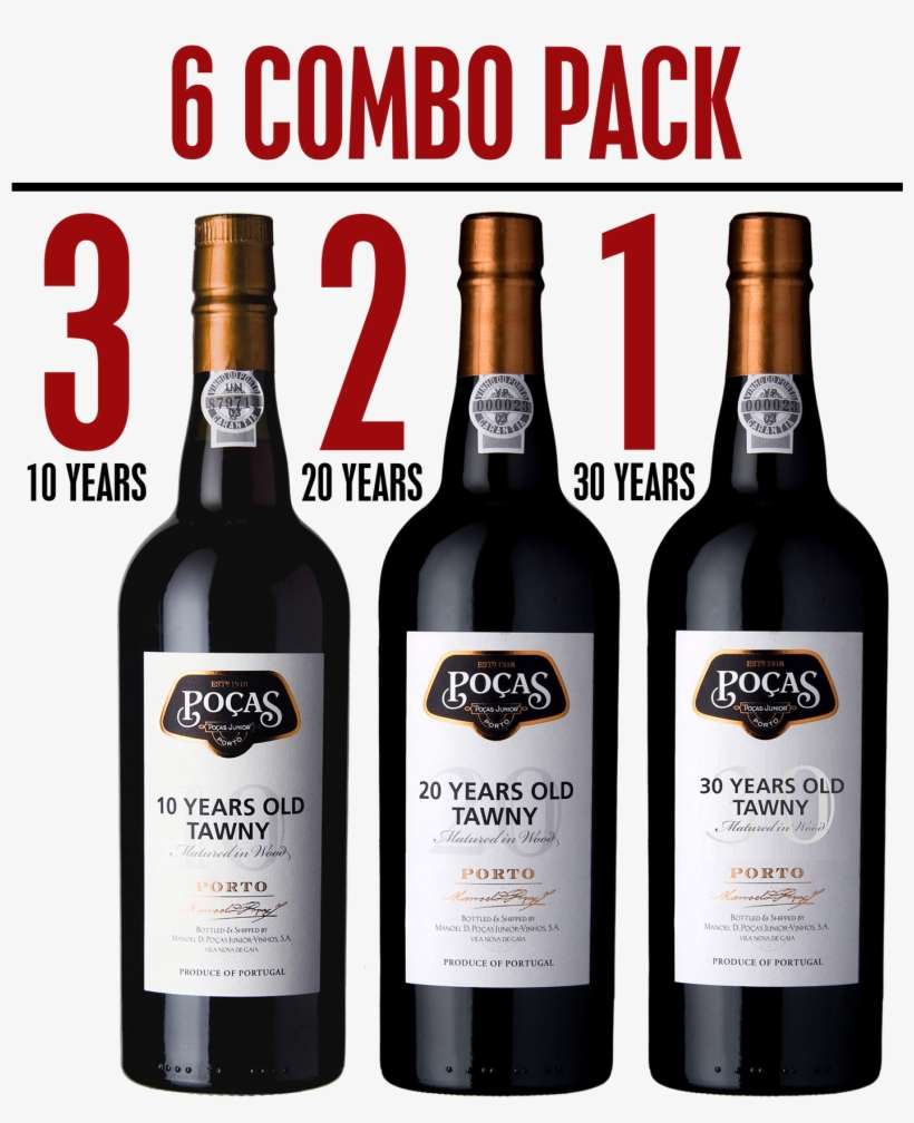 Pocas 6 Combo Pack - Poças 10 Years Old Port Wine, transparent png download