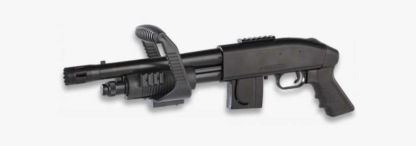 Mossberg 590, Escopeta Asa De Carga Supe - Escopeta Recortada Doble Cañon Airsoft, transparent png download