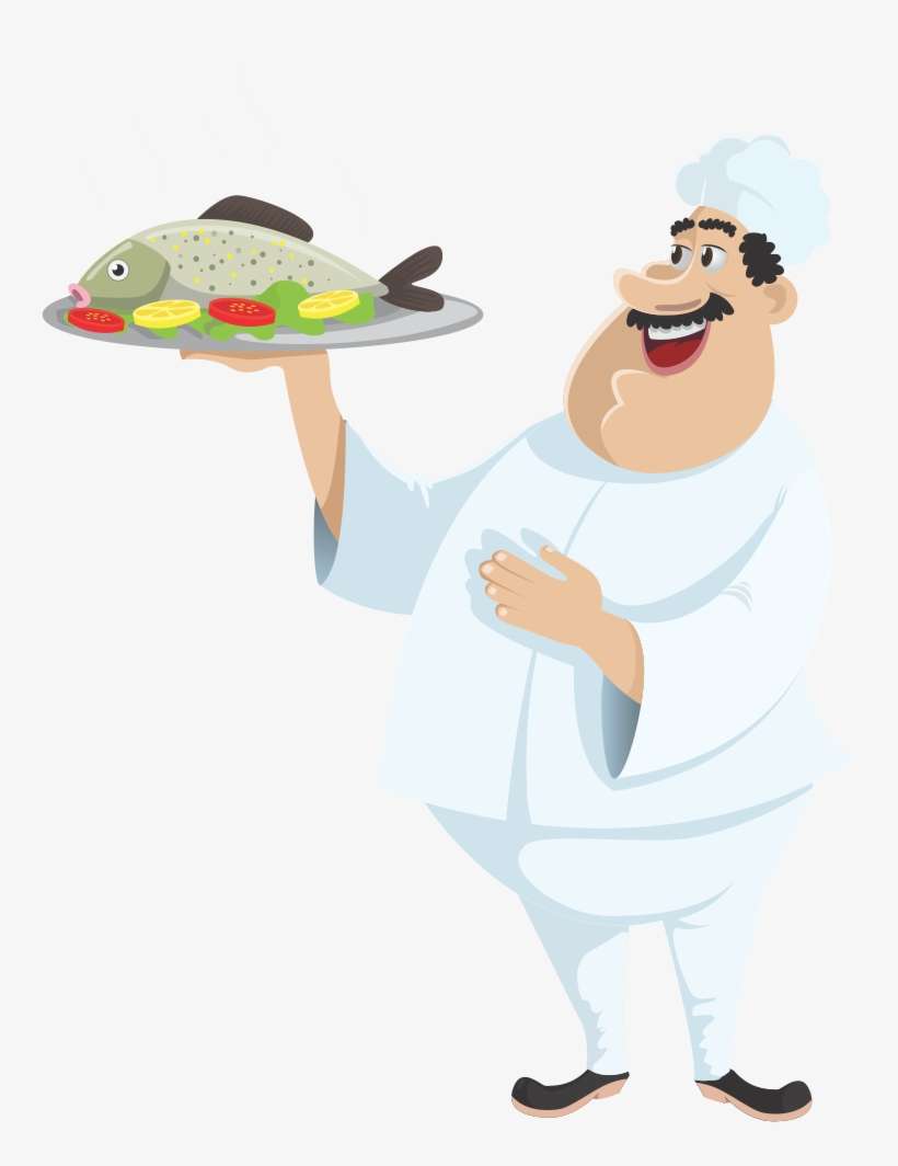 Video Clip Art Free - Fish Chef Clipart Png, transparent png download