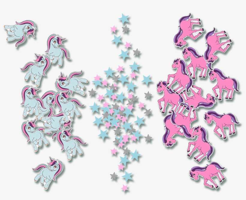 Sale New Tested - Waldhausen Konfetti Einhorn, Pferd & Sterne, transparent png download