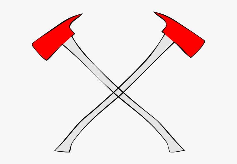 Fire Ax Cross Clip Art At Clker - Fire Department Crossed Axes, transparent png download