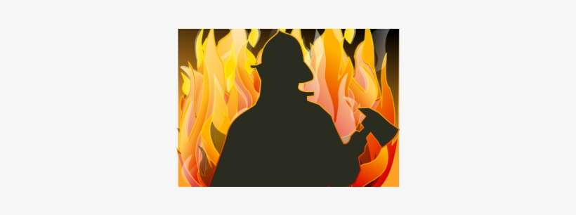 Firefighter-610x225 - Firefighter Silhouette Clip Art, transparent png download