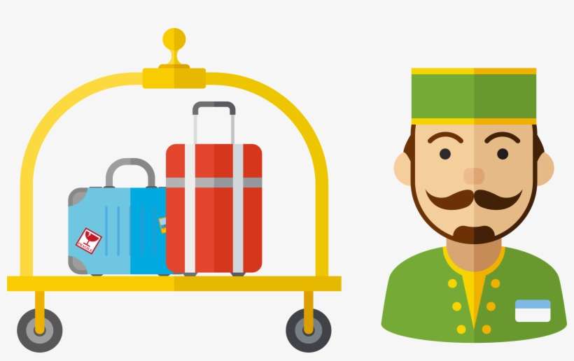 Hotel Clipart Cafe Waiter - Hotel Vector, transparent png download
