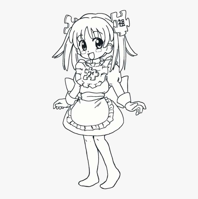 Wikipe-tan Full Length Bw - Wikipe Tan, transparent png download