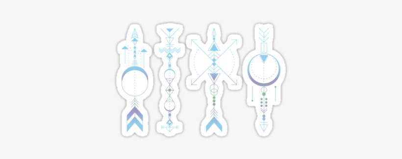 Native American Sioux' Sticker By Beatrizxe - Illustration, transparent png download