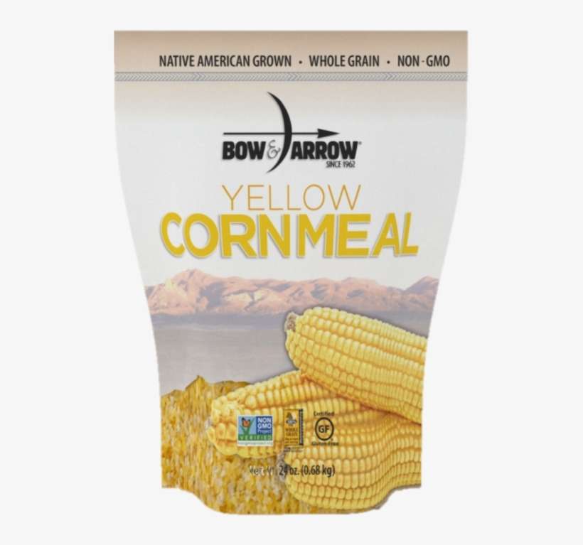 Yellow Cornmeal - Bow & Arrow White Cornmeal 24oz, transparent png download