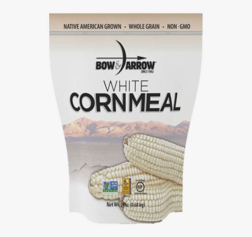 White Cornmeal - Bow & Arrow White Cornmeal 24oz, transparent png download