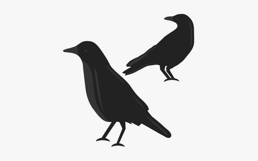 Crow Clipart Design - Clip Art, transparent png download