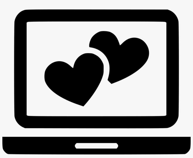 Couple Relationship Online Laptop Comments - Icon, transparent png download