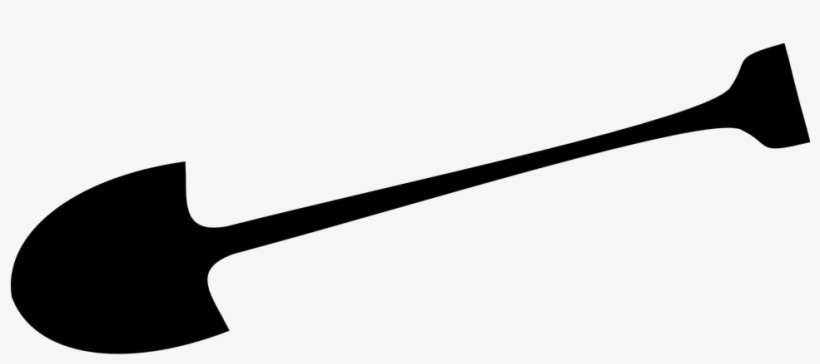 Spade, Shovel, Garden, Tool, Black, Silhouette - Shovel Clipart Png, transparent png download