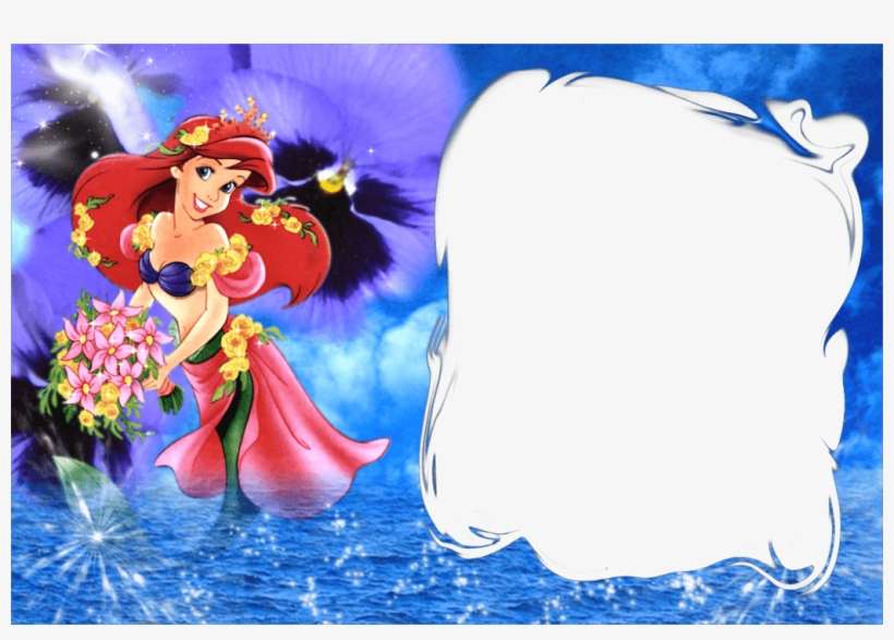 Marco De Foto La Sirenita - Photoshop, transparent png download