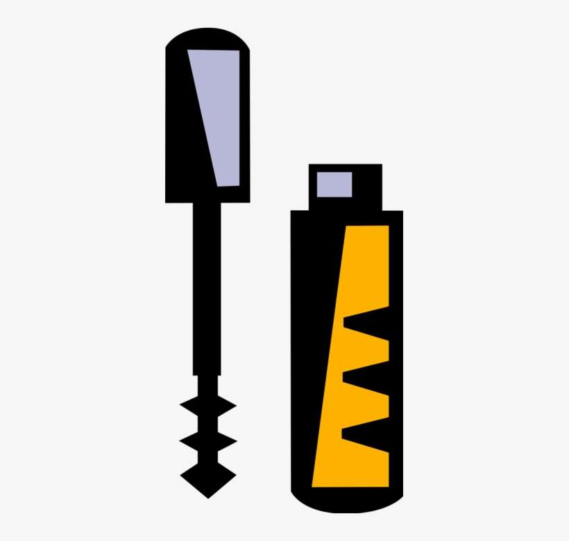 Vector Illustration Of Mascara Cosmetic Beauty Product, transparent png download