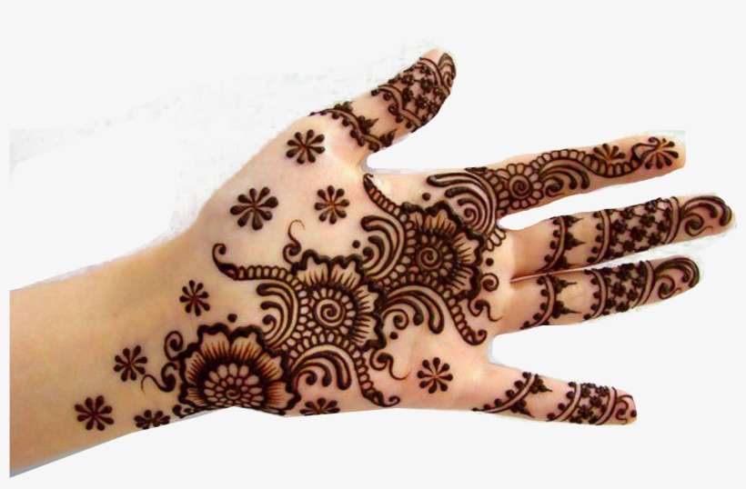 Mehndi Free Desktop Background - Easy Mehndi Designs For Karwa Chauth, transparent png download