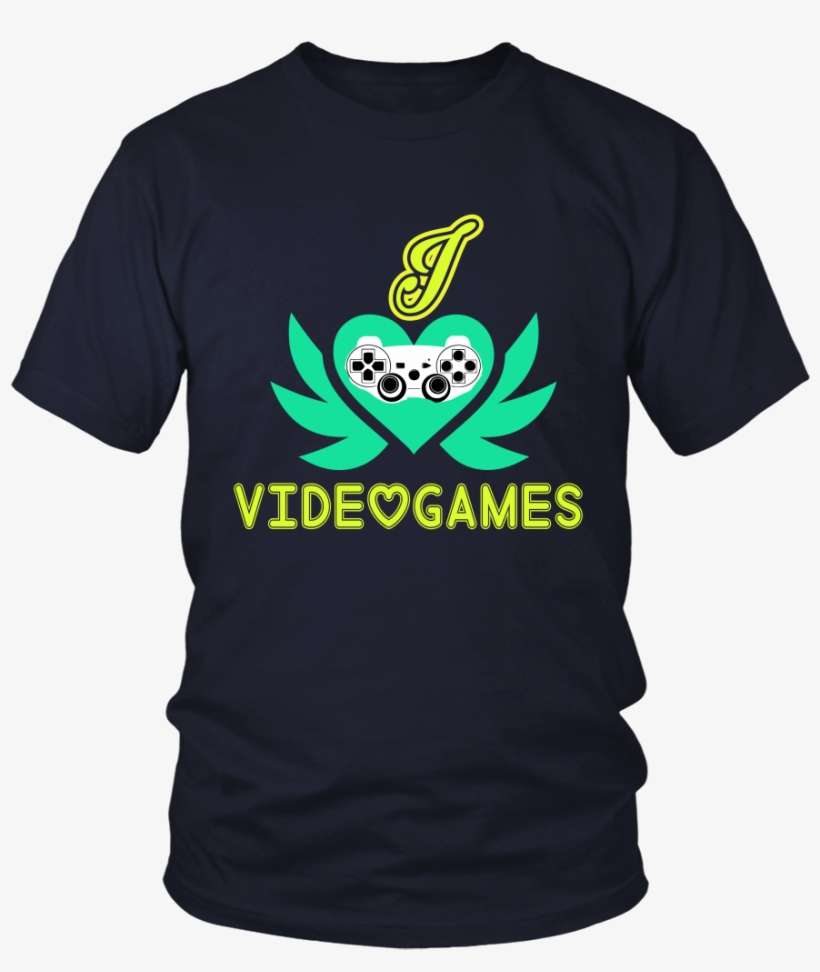 I Love Videogames Angel Heart Gaming Shirt Heart - Larry Bernandez T Shirt, transparent png download