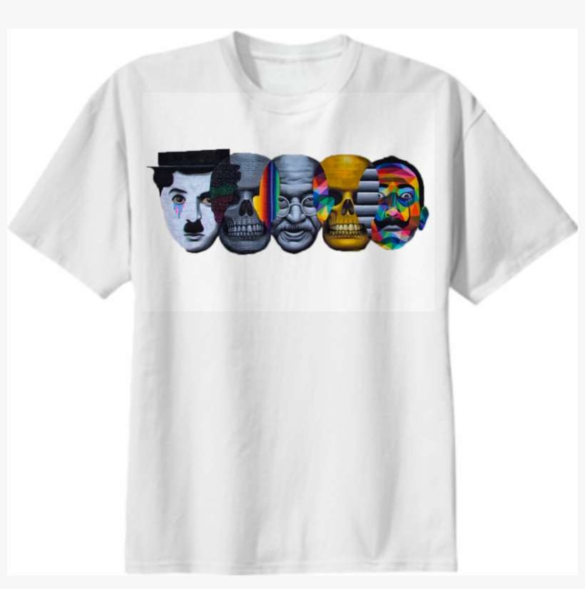 Shop Okuda Faces Cotton T Shirt By Bebe Mapa Mundi - Twenty One Pilots Josh Dun And Tyler Joseph On Shirt, transparent png download