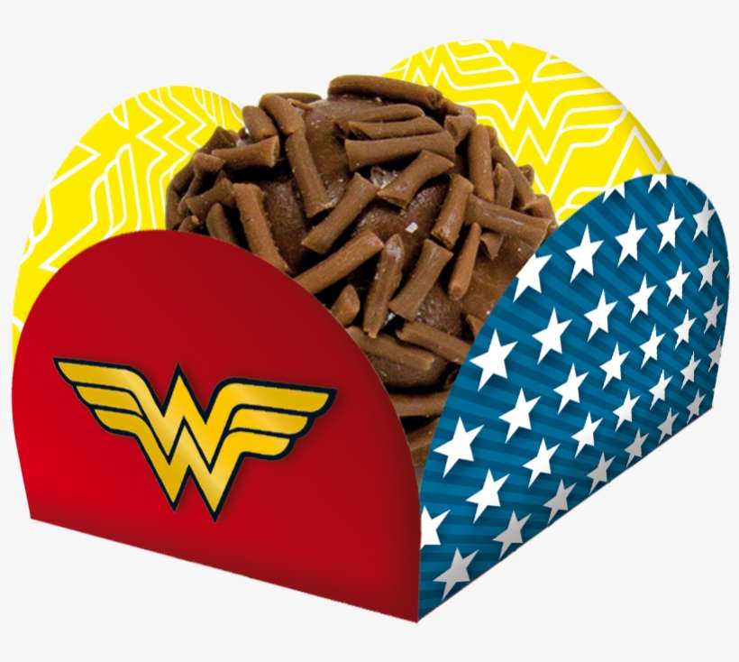 Porta Forminha Festcolor 40un Mulher Maravilha - Forminha De Doce Mulher Maravilha, transparent png download