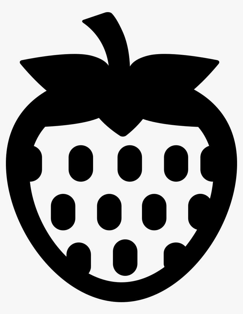 Strawberry Free Icon - Fresa Silueta Png, transparent png download