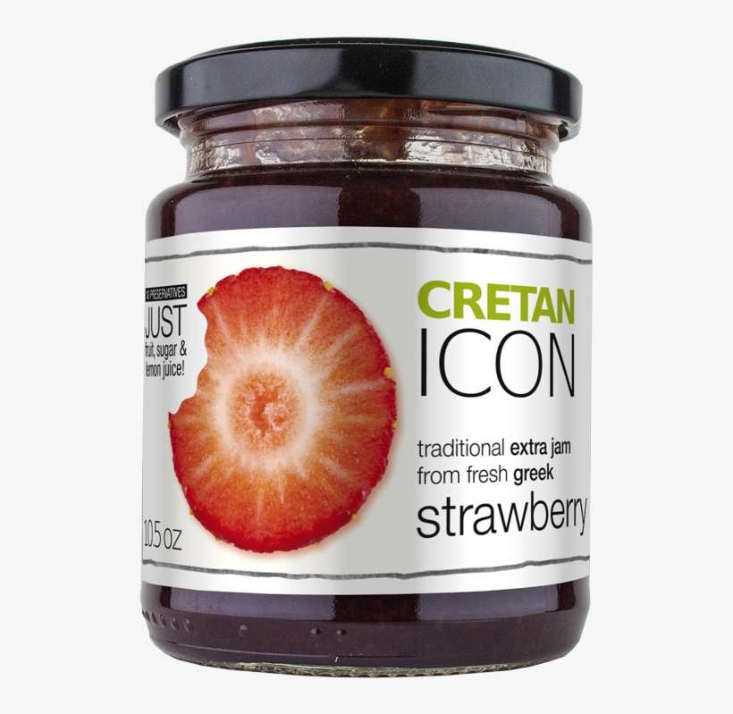 Cretan Icon - Strawberry Marmalade - Jam, transparent png download