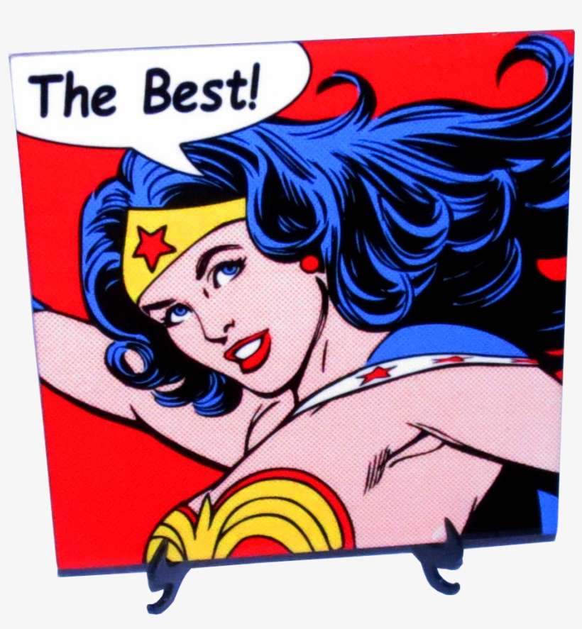 Azulejo Mulher Maravilha - Wonder Woman Cartoon Strip, transparent png download