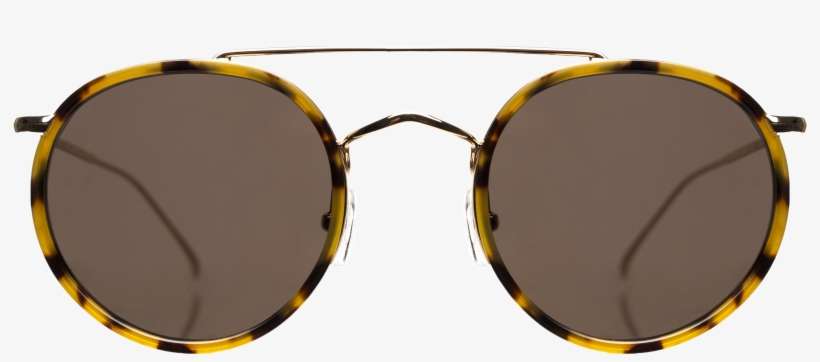 Allen Tortoise Gold W Grey Front Hi Res V=1510348006 - Eyevan 7285 Model 717, transparent png download