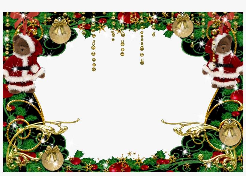 Papa Noel - Marcos De Navidad Para Fotos Digitales, transparent png download