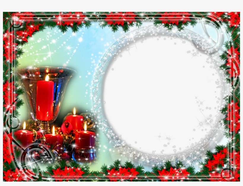 6 Hermosos Marcos Para Fotos De Navidad - Frame Christmas, transparent png download